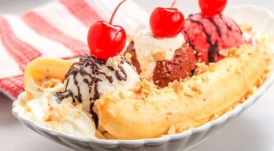 Roasted Banana Ice Cream