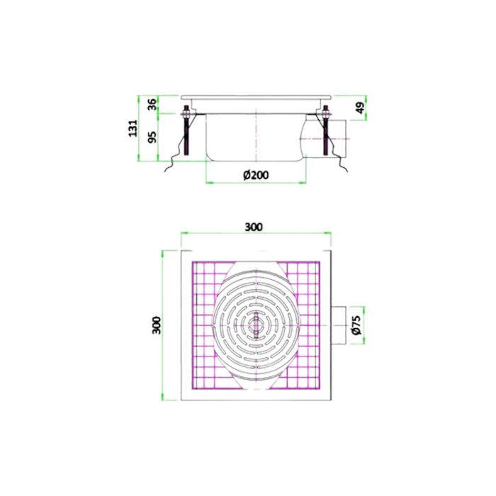 Combisteel 300 Floor Grid