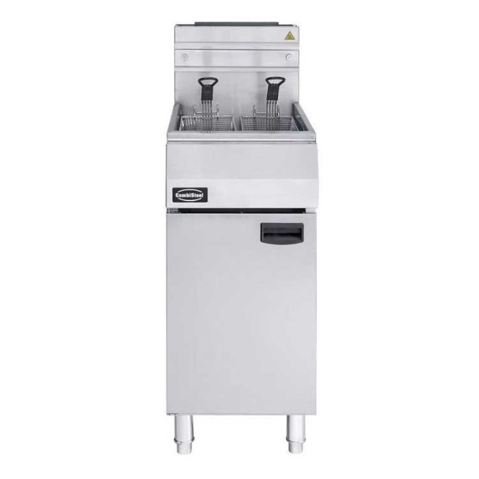 Combisteel Free Standing Gas Fryer (1180H x 400W x 800D) - 21 Ltr