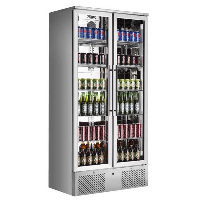 Combisteel Stainless Steel Double Door Upright Beer Fridge