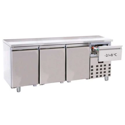 Combisteel 3 Door Refrigerated Food Prep Counter (850H x 1865W x 700D) - 474 Ltr