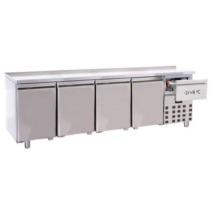 Combisteel 4 Door Refrigerated Food Prep Counter (850H x 2330W x 700D) - 632 Ltr