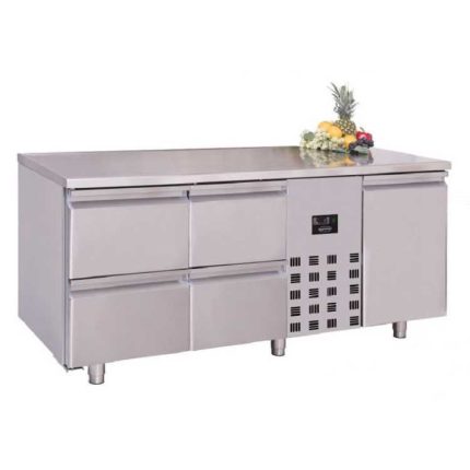 Combisteel Monoblock 1 Door And 4 Drawers Refrigerated Food Prep Counter (850H x 1785W x 700D) - 474 Ltr