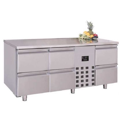 Combisteel 6 Drawers Monoblock Refrigerated Food Prep Counter (850H x 1785W x 700D) - 474 Ltr