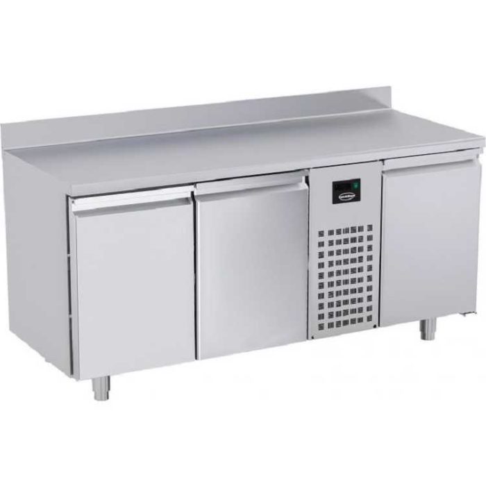 Combisteel 3 Doors Mono Block Upstand Food Prep Refrigerated Counter (860H x 1785W x 700D) - 474 Ltr