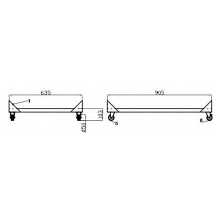 combisteel support for saladette counter combisteel support for saladette counter