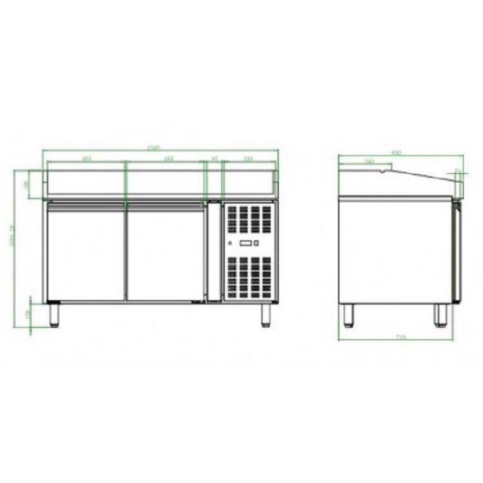 Koolmax KMSS2600F Dimensions
