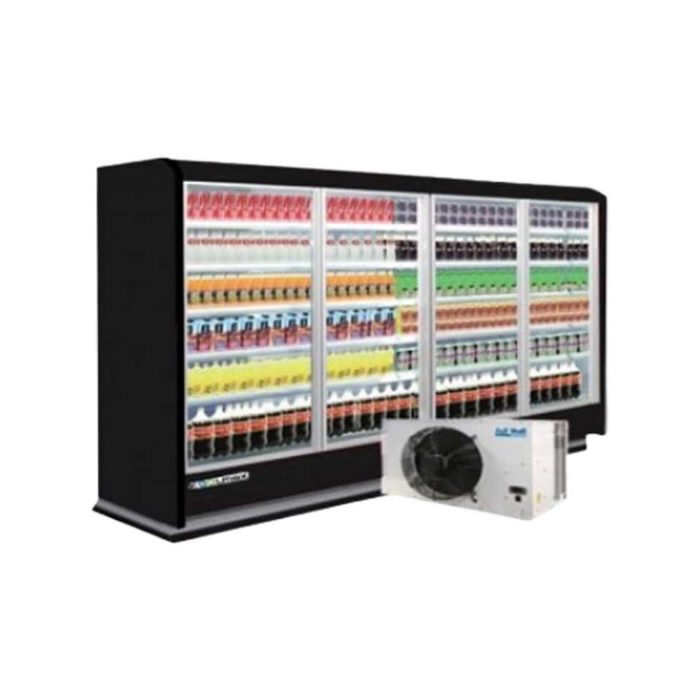 Koolmax Milano Remote Multideck Chiller with Double Glazed Doors Black