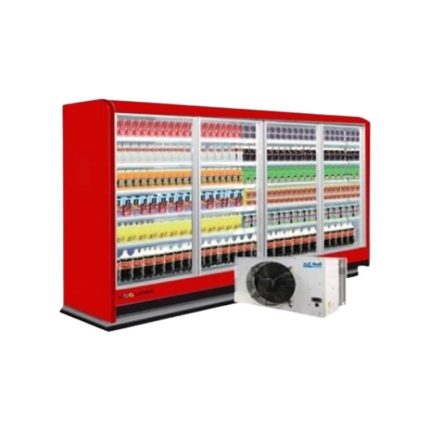 Koolmax Milano Remote Multideck Chiller with Double Glazed Doors Red