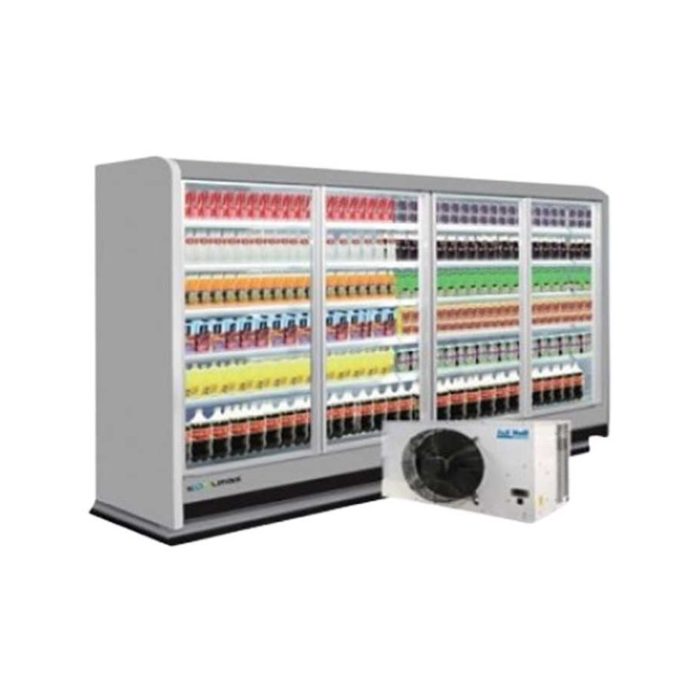 Koolmax Milano Remote Multideck Chiller with Double Glazed Doors Silver