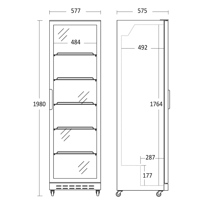 Koolmax SD 430 BE Dimensions