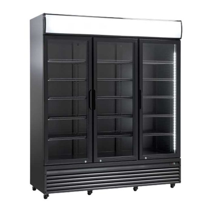 Koolmax SD1502BHE Triple Glass Door Fridge