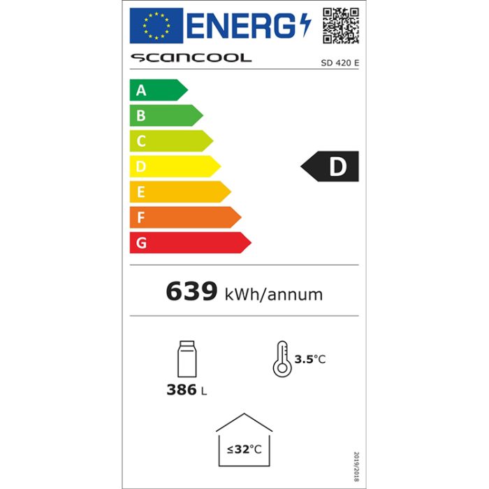 Koolmax SD420BE Energy Label