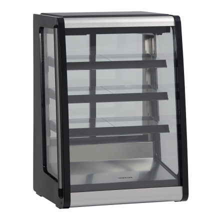 Scancool RTW129BE Double Glass Door Patisserie Fridge (874H x 624W x 560D) - 140 Ltr