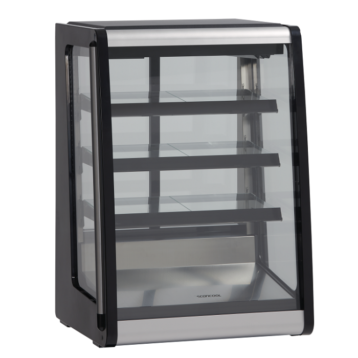 Scancool RTW129BE Double Glass Door Patisserie Fridge (874H x 624W x 560D) - 140 Ltr