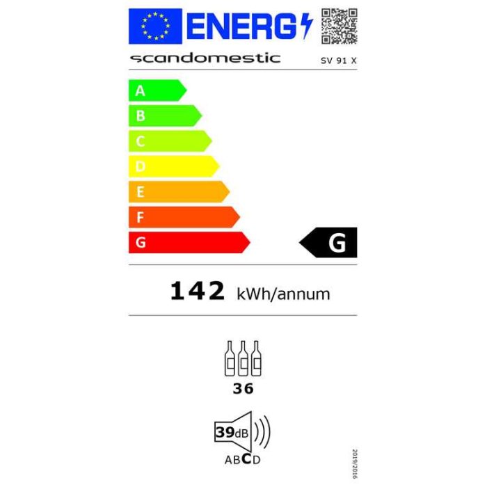 Scancool SV91X Energy Label