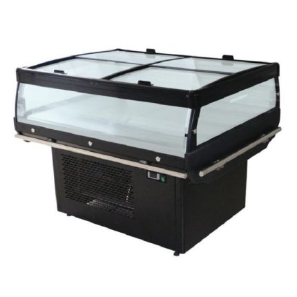 Combisteel Cooling Island with Glass Cover 1.3m (935H x 1370W x 1080D) - 190 Ltr