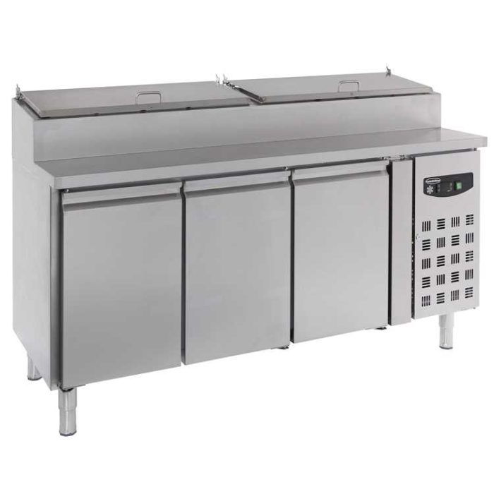 Combisteel 3 Door Under Counter Saladette Container - (1085H x 1795W x 700D)