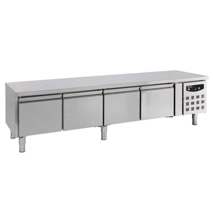 Combisteel 4 Doors Food Prep Undercounter Fridge - (650H x 2230W x 700D)