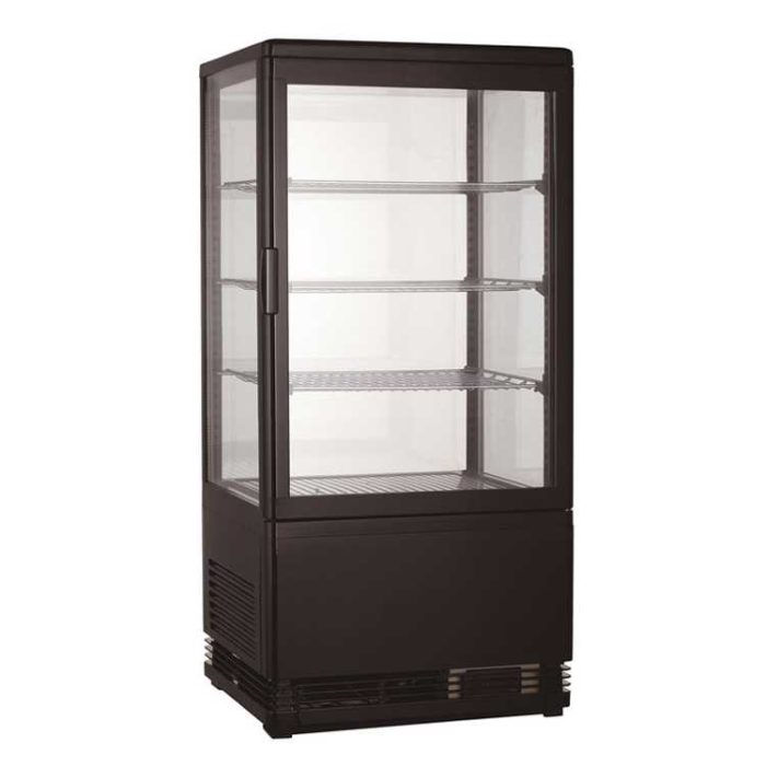 Combisteel Black Cake Tower Display Fridge (885H x 428W x 386D) - 68 Ltr