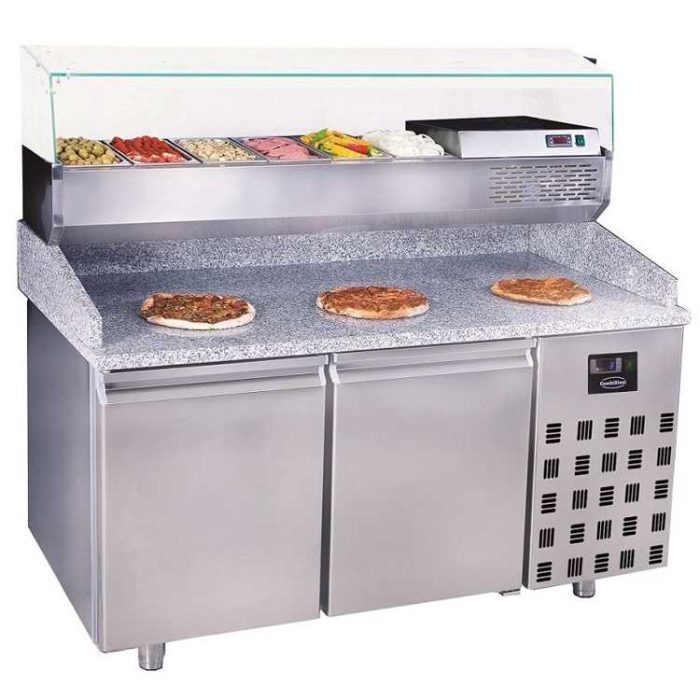 Combisteel Double Door Pizza Prep Counter 380 Ltr 2