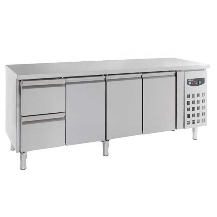 Combisteel 3 Doors Refrigerated Counter with 2 Drawers (850H x 2230W x 700D) - 553 Ltr