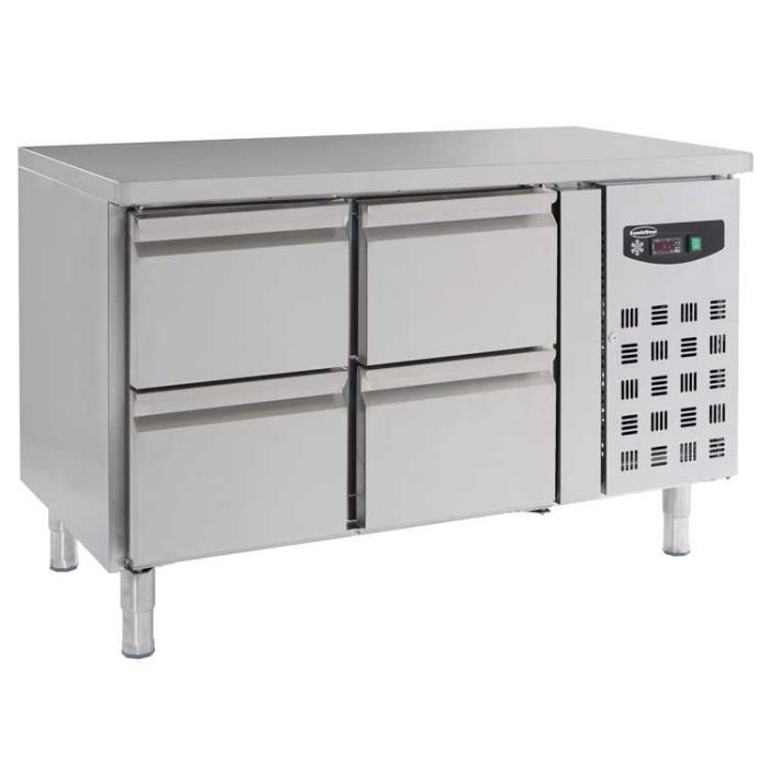 Combisteel Refrigerated Counter with 4 Drawers (850H x 1360W x 700D) - 282 Ltr