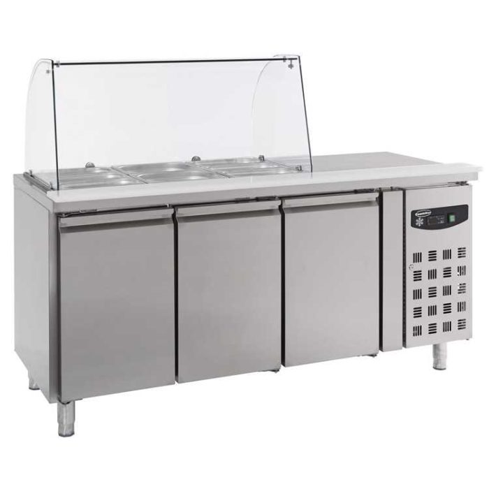 Combisteel Refrigerated Display Counter with 3 Doors - (1365H x 1795W x 700D)