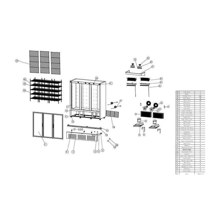 Koolmax-KMF2000-Exploded-Drawing