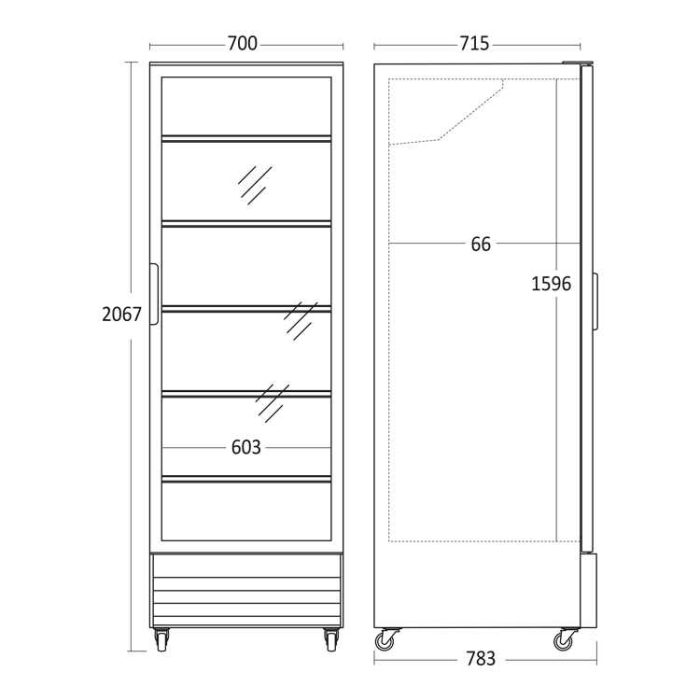 Koolmax SD726BE Dimensions