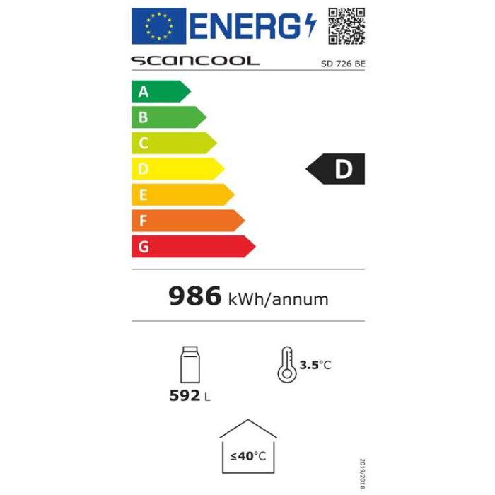 Koolmax SD726BE Energy Label