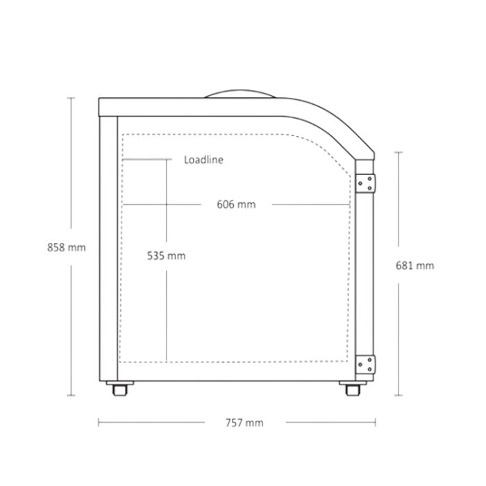 Scancool XS801 Dimension Side