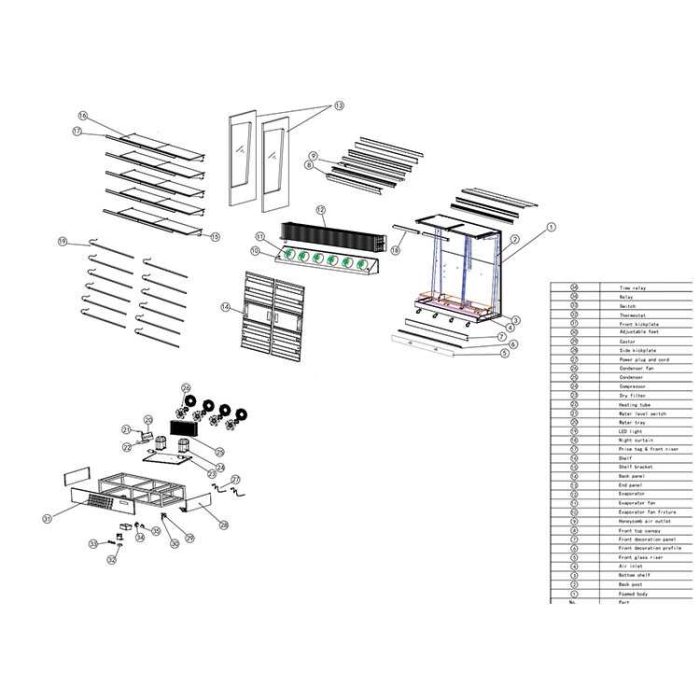 Koolmax-FRIGUS-250-OFC-Exploded-Drawing