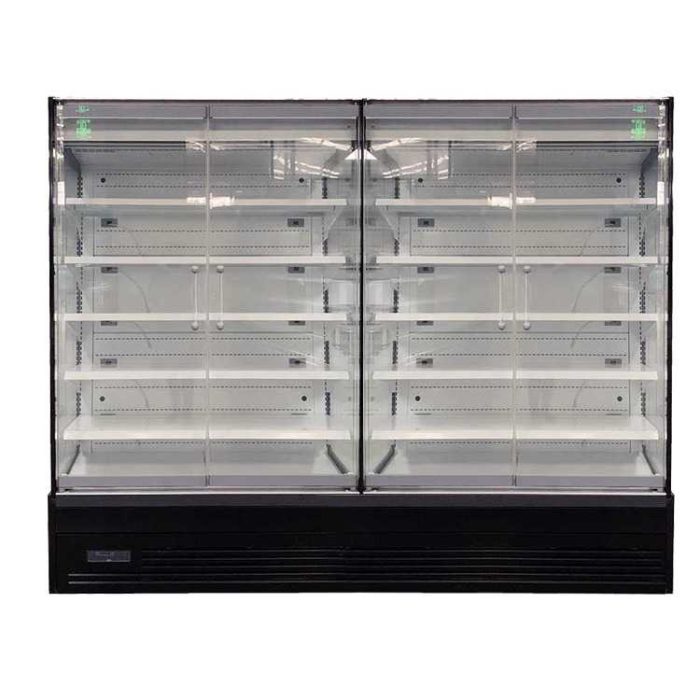 Koolmax Oasis 2500 Front Glass Door Multideck – Black